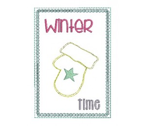 ITH Postkarte - Winter Time Handschuhe - Frau H.
